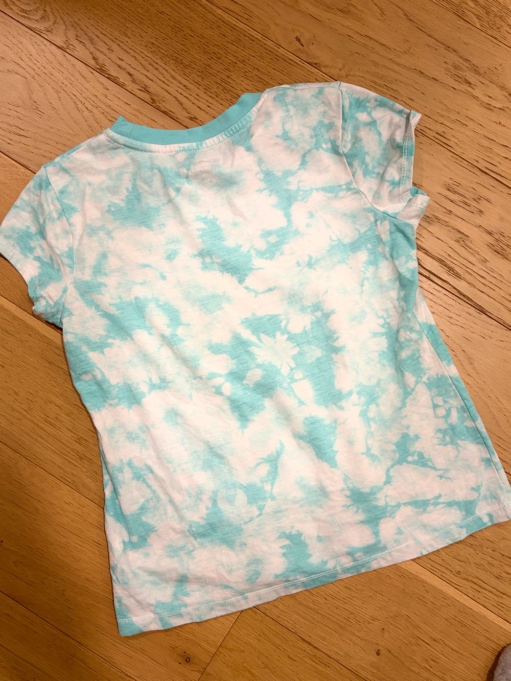 Champion Kids Aqua & White Tie-Dye Logo Tee - Picture 5 of 5